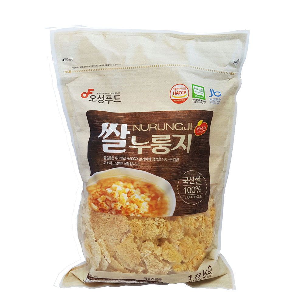 1.8kg 대용량 쌀누룽지 김제평야쌀 전통방식 그대로