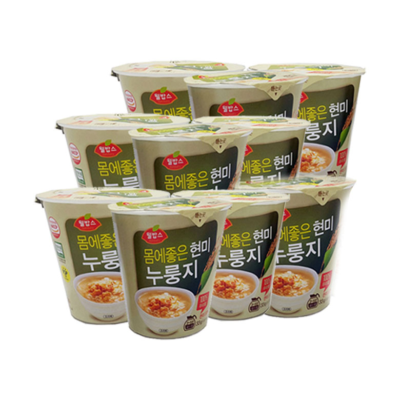 현미컵누룽지 33gx10봉 끓는물에3~5분OK 구수한누룽지