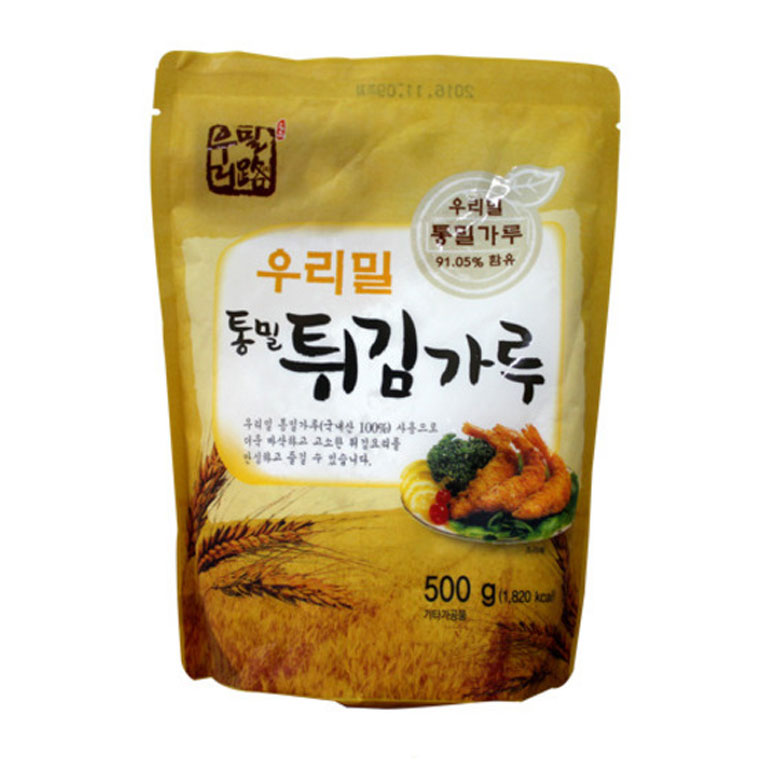 우리밀통밀 튀김가루 500g